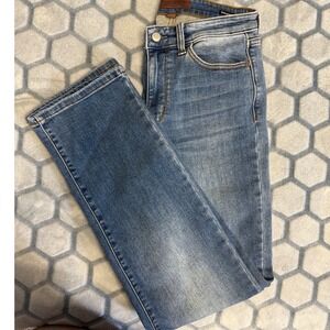 Judy Blue Straight Fit Jeans Women 7/28 Medium Wash Stretch Denim Comfortable